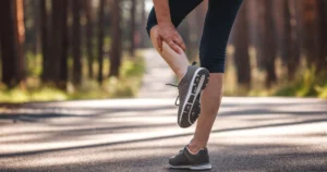 Ont i vaden även kallat gubbvad, sträckning bristning rehab träning