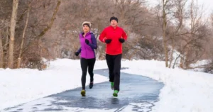 Vinterlöpning springa på vintern