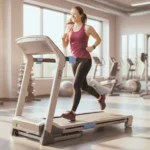 nathalie springer på löpbandet Master Fitness T20 inför test recensionen