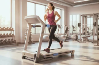 nathalie springer på löpbandet Master Fitness T20 inför test recensionen