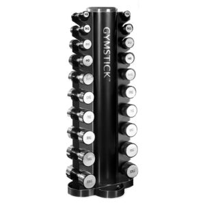 Gymstick kromhantlar 1-10 kg med ställ, 10 par