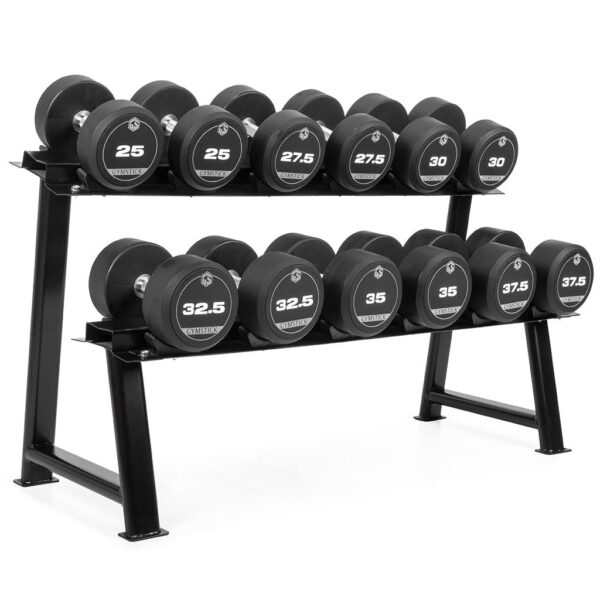 Gymstick PRO TPU Hantelset 25-37,5 kg med ställning