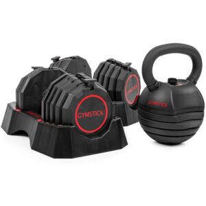 Gymstick Quick-Lock hantel- och kettlebellset
