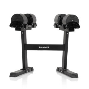 Hammer SmartLock hantelset 2 x 32 kg med stativ