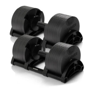 Hammer SmartLock justerbara hantlar 2 x 32 kg