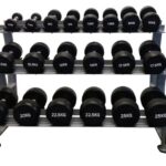 Hantelpaket 10 par 2,5-25 kg med Recoil-ställ