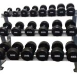 Hantelpaket 10 par 2,5-40 kg med Recoil-ställ