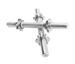 Hantelstång 2x42 cm med stjärnlås - 30 mm