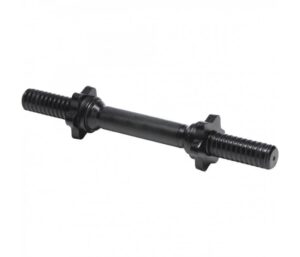 Hantelstång 35 cm svart med stjärnlås 30 mm