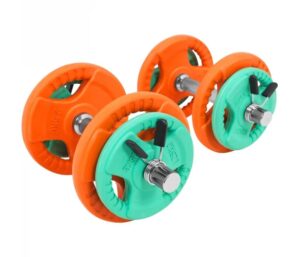 Hantlar 31 mm med trigrip-viktskivor och fjäderlås