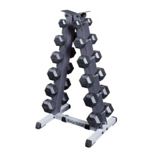 Hexagonhantlar 2,5-15 kg med ställ 6 par