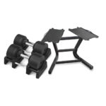 JTC Power justerbara hantlar 2 x 4-41,5 kg med ställ