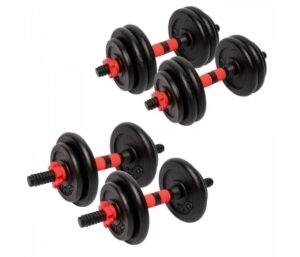 Justerbara hantlar 25 mm gjutjärn 15 kg/25 kg