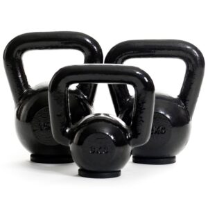 Kettlebell i gjutjärn med gummerad botten