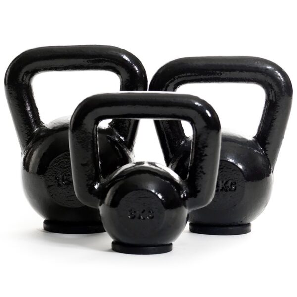 Kettlebell i gjutjärn med gummerad botten