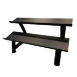 master fitness hantelstall 2 vanings svart Master Fitness hantelställ 2-vånings svart