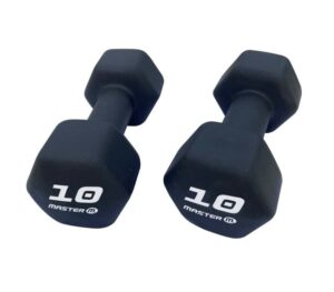 Master Fitness neoprenhantlar 1-10 kg par svarta