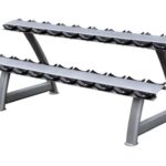 Master Hantelställ 2 plan för 10 par grå stål