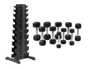 Master Hexagonhantlar 1-10 kg med hantelställ