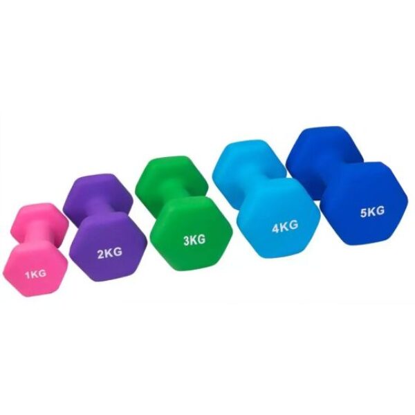 Neoprenhantlar 1-5 kg - Hantelpaket
