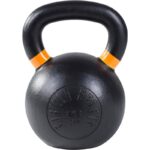Olympia Kettlebell svart med viktmarkering