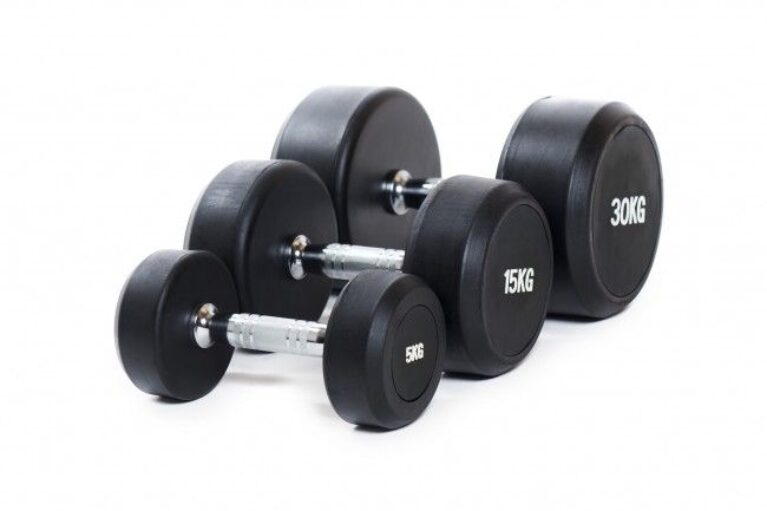 Recoil gummerad hantel 2,5-50 kg svart