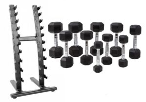 Recoil Hexagonhantlar 1-10 kg med hantelställ