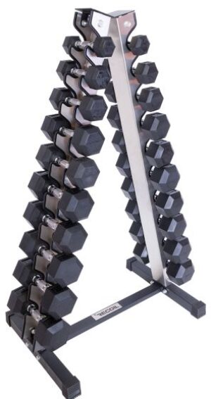 Recoil Hexagonhantlar 1-10 kg med hantelställ
