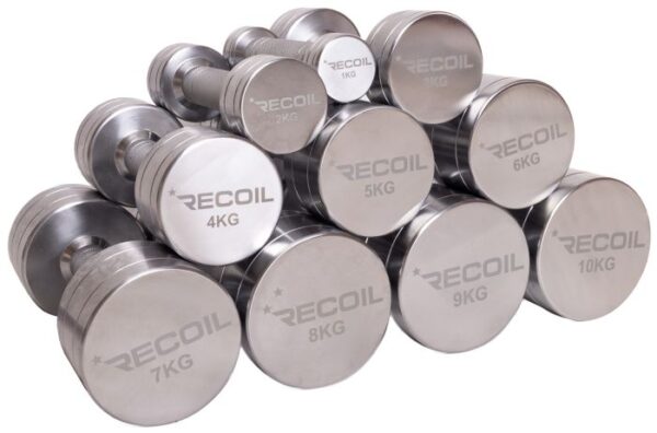 Recoil Kromhantel 1 - 10 kg, säljs styckvis
