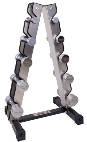 Recoil kromhantlar 1-5 kg med ställ