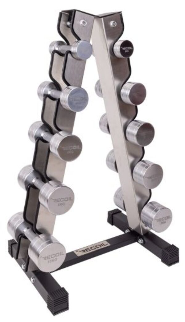 Recoil kromhantlar 2-10 kg med ställ