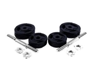 Ställbara hantlar BLACK Trigrip - 2x13,5 kg