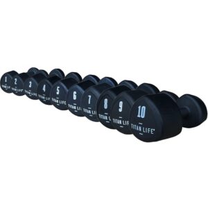 TITAN LIFE PRO Aerobic hantel i gummi, styckvis