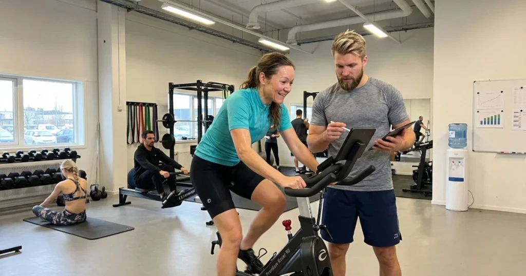 cyklist cyklar på Abilica Premium Racer 90