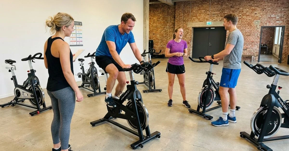 basta spinningscyklarna illustration av test av de bästa spinningcyklarna i en testmiljö