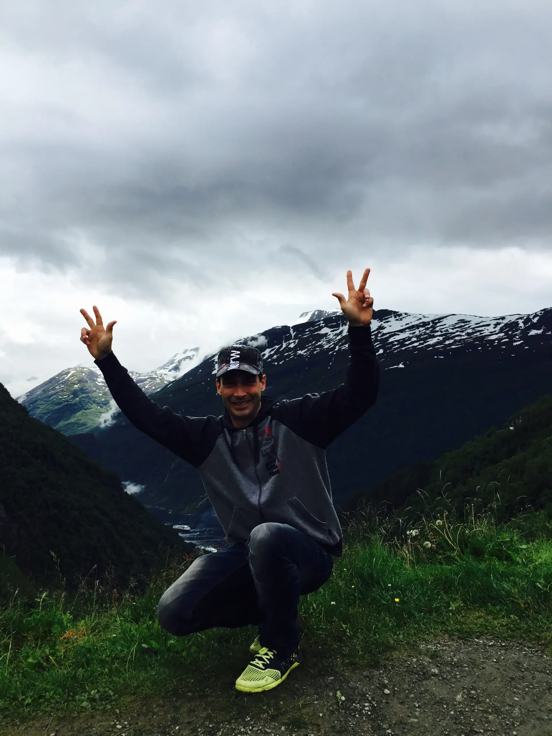 Miguel Annefalk första hike i norge