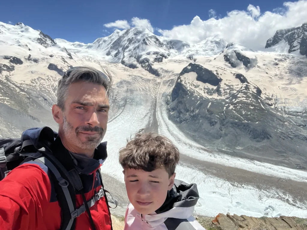 hike i zermatt och matterhorn miguel och noah