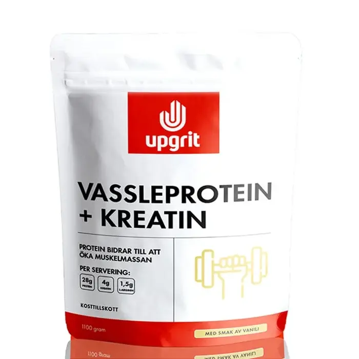 Upgrit Vassleprotein + Kreatin