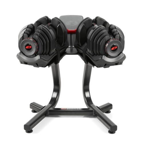 Bowflex 1090i justerbara hantlar 4-41 kg med ställ