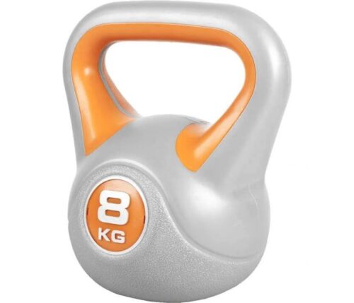 Fitness Kettlebell 8 kg plasthölje med cement