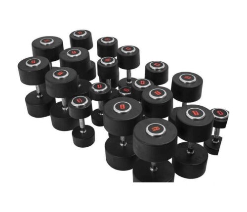 Hantlar PREMIUM Gummi 2,5-50 kg, styckvis