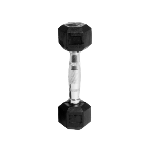 Hex-hantel i gummi 1-60 kg