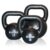 Kettlebell Black – gjutjärn med platt bas