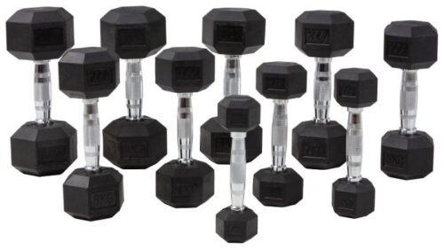 Master Hexagon Hantelset 1-10 kg Svart