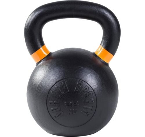 Olympia Kettlebell svart med viktmarkering