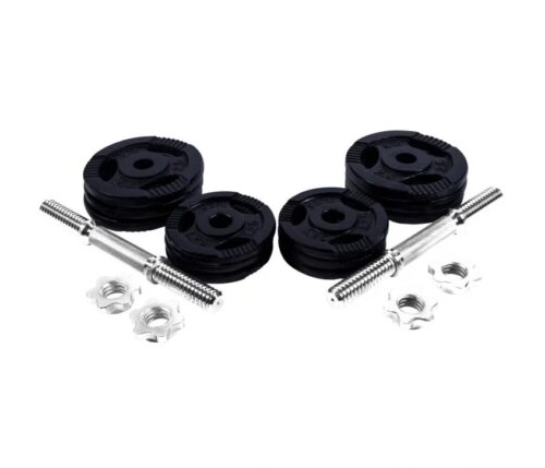 Ställbara hantlar BLACK Trigrip – 2×13,5 kg