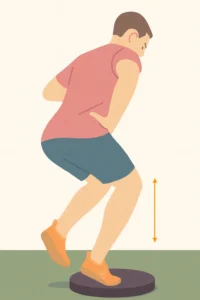 lyfta kroppen med ett ben och böjt knä för rehab av soleus lyfta kroppen med ett ben och bojt kna for rehab av soleus