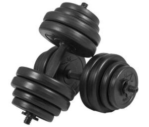 BLACK Cement Hantelpaket 2x15 kg — 30 kg totalt